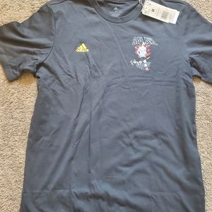 NWT Adidas Mo Salah Icon Graphic S/S Carbon Men's Size Medium Soccer Shirt